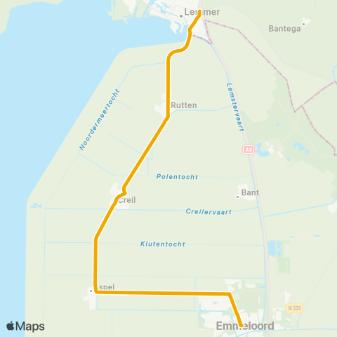 EBS Lemmer - Emmeloord map