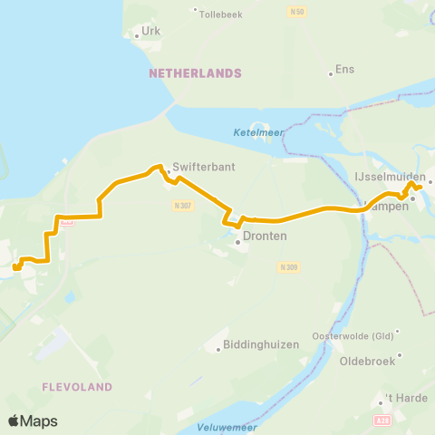 EBS Lelystad - Kampen map