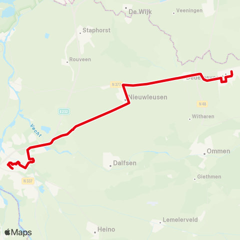 R-net Dedemsvaart - Nunspeet map