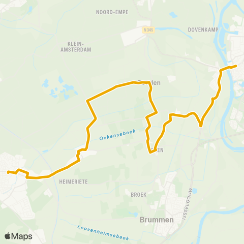 EBS Eerbeek - Zutphen map