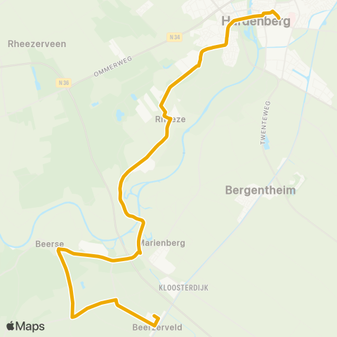 EBS Hardenberg - Beerzerveld map