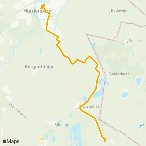 EBS Bruinehaar - Hardenberg map