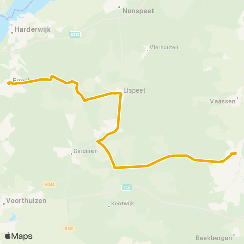 EBS Ermelo - Apeldoorn SG J. Fruytier map