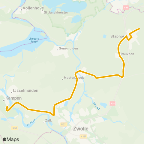 EBS Hoogeveen - Kampen GSG Pieter Zandt map