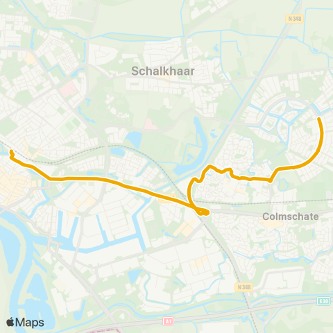 EBS De Vijfhoek - Station map