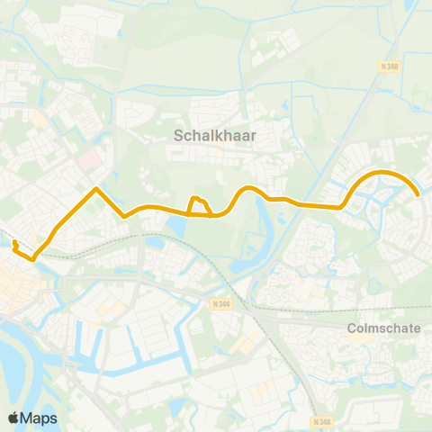 EBS De Vijfhoek - Station map