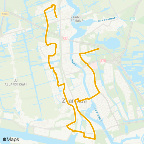 EBS Zaandijk - Zaandam Kogerveld map