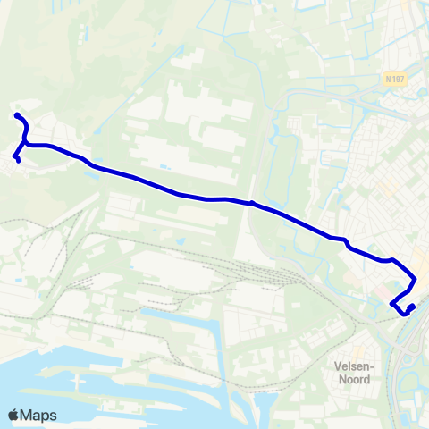 Connexxion Beverwijk Station - Wijk aan Zee Julianaplein map