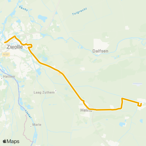 EBS Lemelerveld - Zwolle Rieteweg map