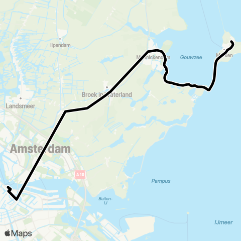 EBS Amsterdam Centraal - Marken map