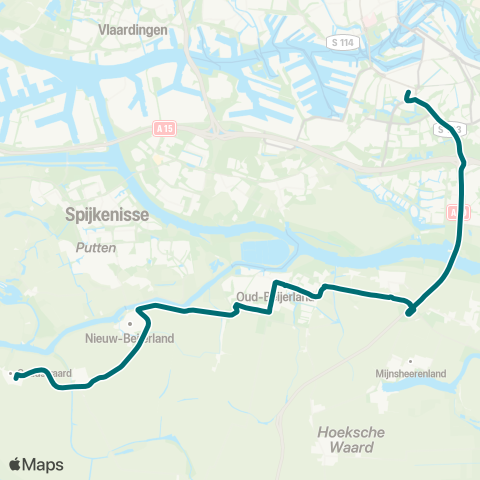 Connexxion Goudswaard - Rotterdam map
