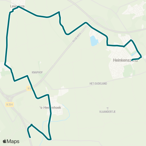 Connexxion 's-Heerenhoek - Heinkenszand map