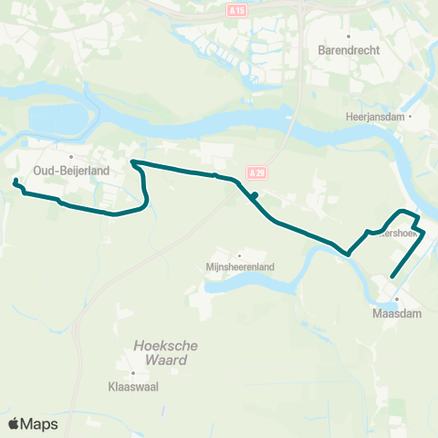 Connexxion Maasdam - Oud-Beijerland map