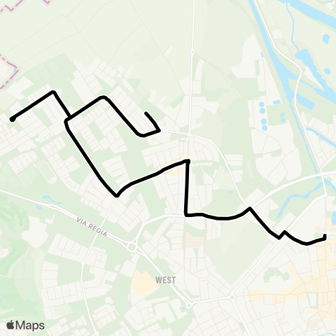 Arriva Boschstraat - Malberg (Borrelbus) map