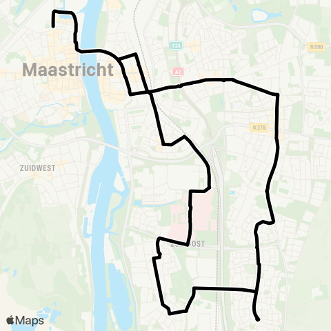 Arriva Boschstraat - Randwijck (Borrelbus) map