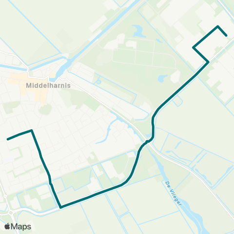 Connexxion Middelharnis Gemeentehuis - Middelharnis Binnenhof map