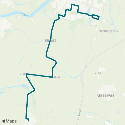 Connexxion Zuid-Beijerland - Oud-Beijerland map