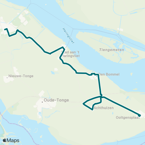 Connexxion Middelharnis - Ooltgensplaat map