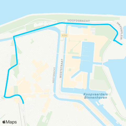 Connexxion Den Helder Station - Den Helder Veerhaven map