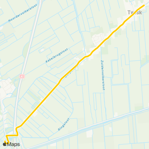 Connexxion Abbekerk Busstation - Twisk Noorderweg map