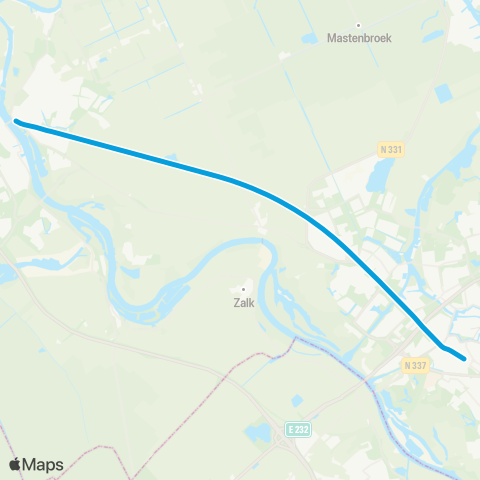 Blauwnet Zwolle <-> Kampen SPR8500 map