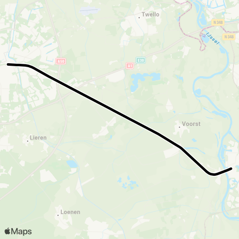 Arriva Apeldoorn - Zutphen map