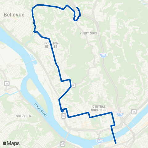 PRT Shadeland map