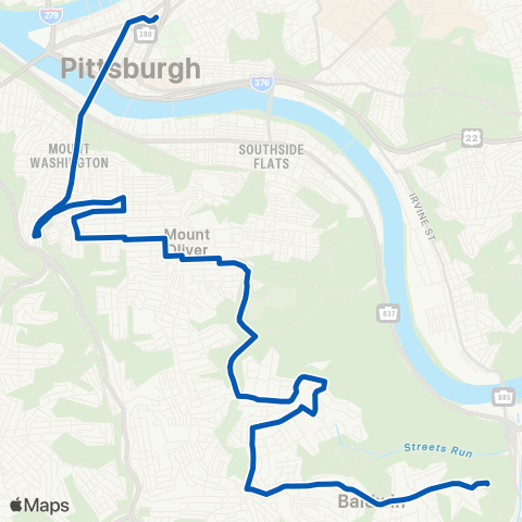 PRT Knoxville map