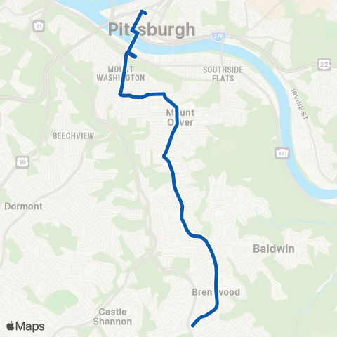 PRT Carrick Limited map