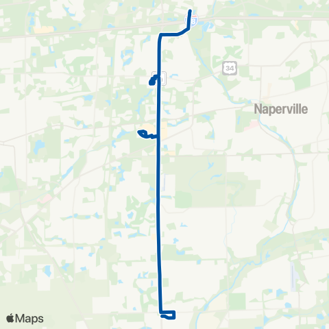 Pace Illinois Route 59 map