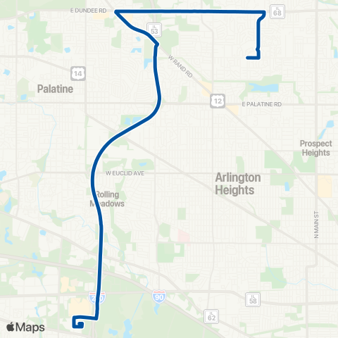 Pace Wheeling - Schaumburg map