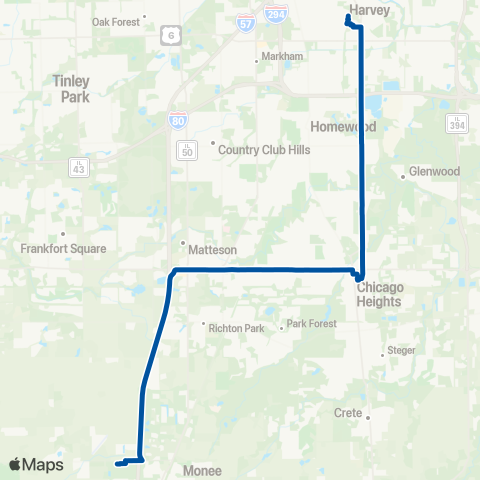 Pace Harvey-Amazon Monee map