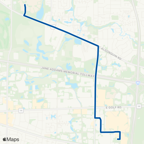 Pace NW Transportation Ctr - Harper College map