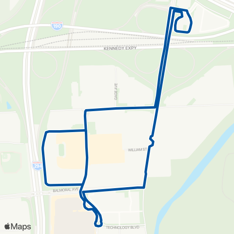 Pace Rosemont Entertainment Circulator map