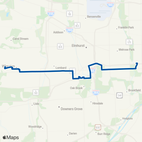 Pace Roosevelt Road map