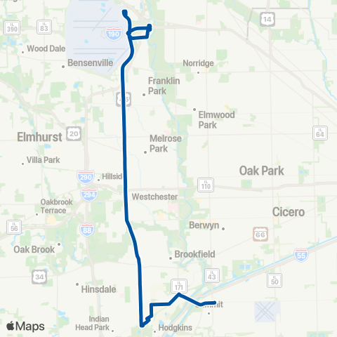 Pace Mannheim - Lagrange Roads map