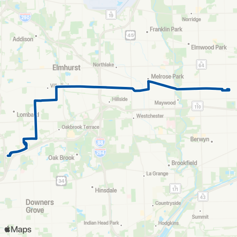 Pace St. Charles Rd. map