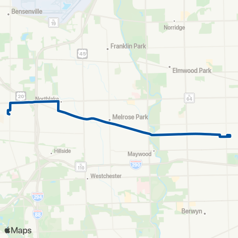 Pace Lake Street map