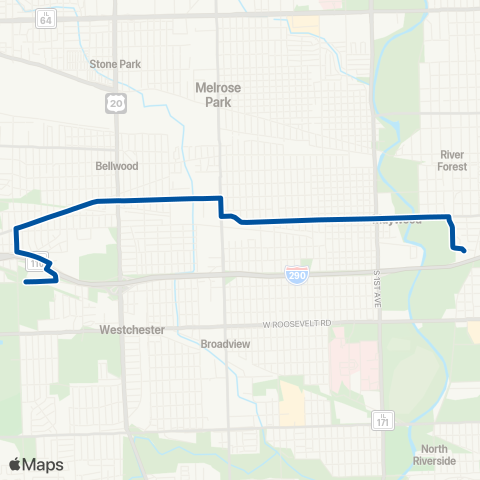 Pace West Madison - Hillside map