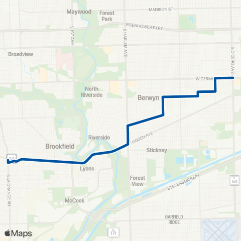 Pace Ogden - Stanley map