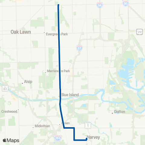 Pace South Western map