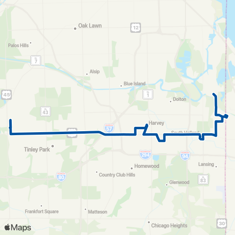 Pace 159th Street map