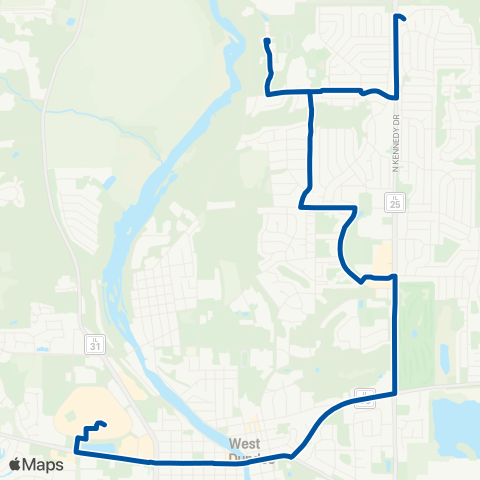 Pace Carpentersville Local map