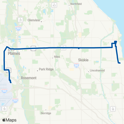 Pace Dempster Street map