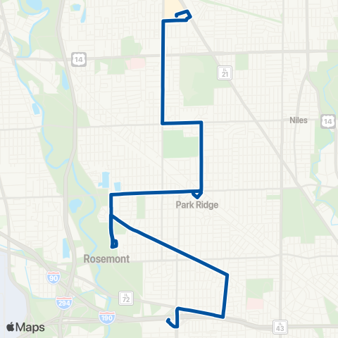 Pace Greenwood - Talcott map