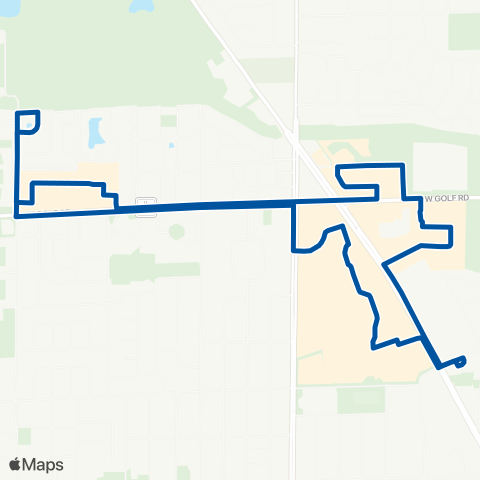 Pace Niles North Circulator map