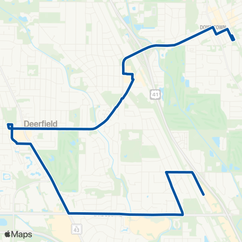 Pace Highland Park-Northbrook Court map