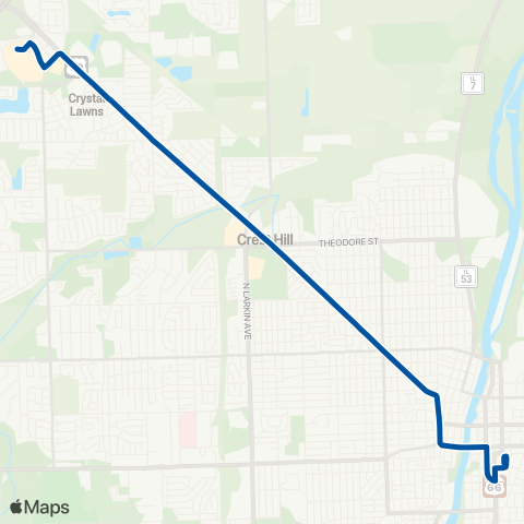 Pace Plainfield map