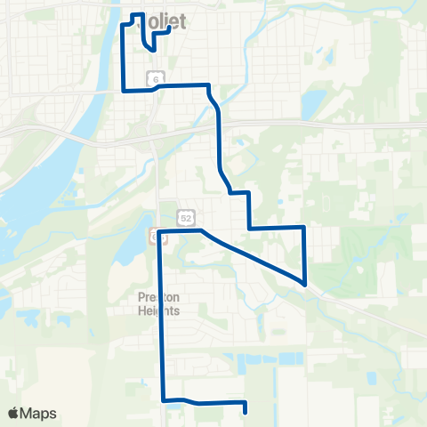 Pace South Joliet map