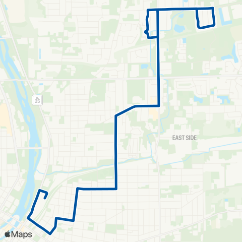 Pace Northeast Aurora map